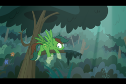 Size: 4252x2835 | Tagged: safe, artist:earth_pony_colds, oc, oc only, oc:windy barebow evergreen, species:pegasus, species:pony, forest, show accurate, solo, tree, tree branch