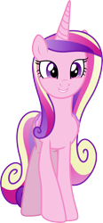 Size: 2734x5895 | Tagged: safe, artist:chainchomp2 edit, edit, editor:slayerbvc, character:princess cadance, species:alicorn, species:pony, episode:the one where pinkie pie knows, g4, my little pony: friendship is magic, accessory-less edit, barehoof, female, mare, missing accessory, simple background, solo, transparent background, vector, vector edit