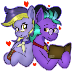 Size: 813x790 | Tagged: safe, artist:almond evergrow, oc, oc:clematis, oc:pansy pique, species:earth pony, species:pony, solo