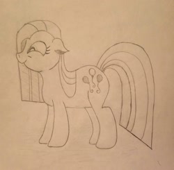 Size: 2264x2217 | Tagged: safe, artist:polar_storm, character:pinkamena diane pie, character:pinkie pie, species:earth pony, species:pony, episode:party of one, g4, my little pony: friendship is magic, female, mare, monochrome, solo, traditional art