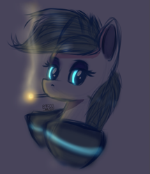 Size: 679x790 | Tagged: safe, artist:almond evergrow, oc, species:pony, cigarette, female, lidded eyes, mare, sketch, smoking, solo