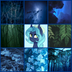 Size: 2000x2000 | Tagged: safe, artist:darlyjay, oc, oc:persephone, parent:rarity, parent:spike, parents:sparity, species:dracony, female, hybrid, interspecies offspring, leaf, moodboard, offspring, solo, tree