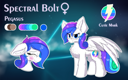 Size: 1920x1200 | Tagged: safe, artist:lunar froxy, oc, oc:spectral bolt, species:pegasus, species:pony, blushing, body freckles, butt freckles, chest freckles, female, freckles, mare, reference sheet, solo
