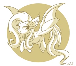 Size: 1280x1108 | Tagged: safe, artist:iheartjapan789, character:flutterbat, character:fluttershy, species:bat pony, species:pony, abstract background, bat ponified, circle background, cute, female, race swap, shyabates, shyabetes, solo, spread wings, wings