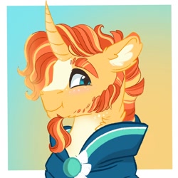 Size: 2000x2000 | Tagged: safe, artist:scarletskitty12, character:sunburst, species:pony, species:unicorn, cute, looking at you, male, solo, stallion, sunbetes