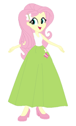 Size: 358x591 | Tagged: safe, artist:starman1999, base used, character:fluttershy, species:human, my little pony:equestria girls, clothing, female, humanized, long skirt, skirt, solo