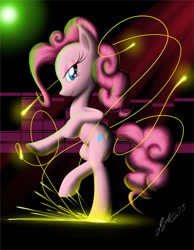 Size: 758x978 | Tagged: safe, artist:zigword, character:pinkie pie, bipedal, dancing, female, solo