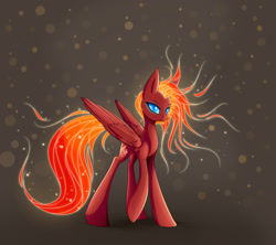 Size: 1800x1600 | Tagged: safe, artist:asimos, oc, oc only, species:pegasus, species:pony, fiery mane, mane of fire, solo
