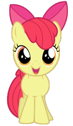 Size: 4735x8192 | Tagged: safe, artist:thatguy1945, part of a set, character:apple bloom, episode:just for sidekicks, g4, my little pony: friendship is magic, absurd resolution, adorabloom, cute, simple background, transparent background, vector