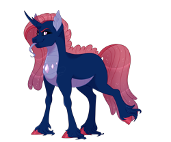 Size: 3000x2500 | Tagged: safe, artist:gigason, parent:pharynx, parent:trixie, parents:phartrix, species:changepony, female, hybrid, interspecies offspring, offspring, simple background, solo, tongue out, transparent background, unshorn fetlocks