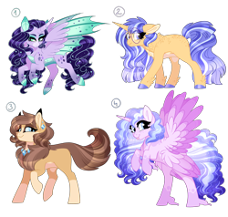 Size: 4000x3800 | Tagged: safe, artist:gigason, oc, oc only, species:alicorn, species:dracony, species:dragon, species:pony, species:unicorn, female, hybrid, mare, multiple wings, seraph, seraphicorn, simple background, transparent background
