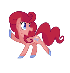 Size: 1140x1187 | Tagged: safe, artist:andromedasparkz, character:pinkie pie, species:earth pony, species:pony, g5 leak, leak, female, hooves, mare, pinkie pie (g5), redesign, simple background, solo, transparent background