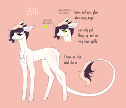 Size: 2235x1920 | Tagged: safe, artist:hyshyy, oc, oc:erin, species:earth pony, species:pony, female, mare, pink background, reference sheet, simple background, solo