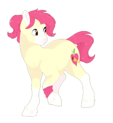 Size: 2500x2700 | Tagged: safe, artist:gigason, parent:apple bloom, parent:pipsqueak, parents:pipbloom, species:earth pony, species:pony, female, high res, mare, offspring, simple background, solo, transparent background