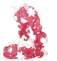 Size: 2500x2700 | Tagged: safe, artist:gigason, oc, oc only, parent:rarity, parent:tree hugger, parents:rarihugger, species:pony, species:unicorn, female, flower, high res, magical lesbian spawn, mare, offspring, simple background, solo, transparent background