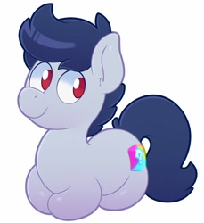 Size: 1170x1280 | Tagged: safe, artist:acstlu, oc, oc only, oc:philly, species:earth pony, species:pony, male, ponyloaf, simple background, solo