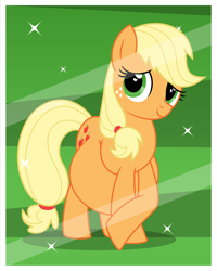 Size: 2880x3600 | Tagged: safe, artist:buttonbuster, artist:mintydrop2013, character:applejack, species:earth pony, species:pony, belly, big belly, bust, female, freckles, mare, missing accessory, photo shoot, portrait, preggo jack, pregnant, smiling, solo