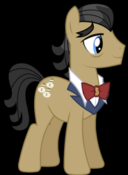 Size: 2103x2850 | Tagged: safe, artist:brony-works, artist:disneymarvel96, edit, character:filthy rich, species:earth pony, species:pony, alternate design, bow tie, male, solo, vector, vector edit