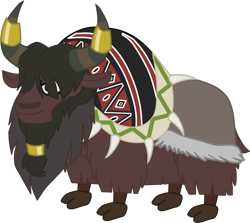 Size: 1920x1710 | Tagged: safe, artist:shadymeadow, oc, oc:yeth, species:yak, cloven hooves, male, simple background, solo, transparent background