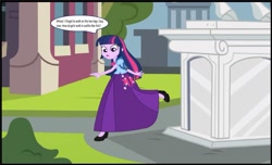 Size: 1280x779 | Tagged: safe, artist:starman1999, character:twilight sparkle, character:twilight sparkle (alicorn), character:twilight sparkle (eqg), species:eqg human, my little pony:equestria girls, clothing, female, long skirt, skirt, solo