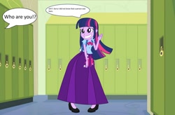 Size: 1280x841 | Tagged: safe, artist:starman1999, character:twilight sparkle, character:twilight sparkle (alicorn), character:twilight sparkle (eqg), species:eqg human, my little pony:equestria girls, clothing, female, long skirt, offscreen character, skirt, solo
