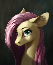 Size: 662x812 | Tagged: safe, artist:28gooddays, character:fluttershy, species:pegasus, species:pony, bust, female, portrait, solo