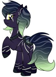 Size: 790x1081 | Tagged: safe, artist:cloudy95, oc, oc only, oc:ashe, species:earth pony, species:pony, closed species, female, mare, original species, pond pony, simple background, solo, transparent background