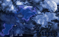 Size: 1920x1200 | Tagged: safe, artist:kysss90, character:princess luna, female, moon, ripple, solo, vector, wallpaper