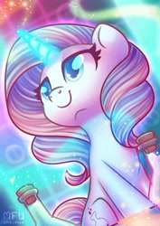 Size: 1280x1811 | Tagged: safe, artist:wavecipher, character:potion nova, species:pony, species:unicorn, g4.5, my little pony:pony life, bottle, female, glowing horn, horn, magic, mare, potion, solo