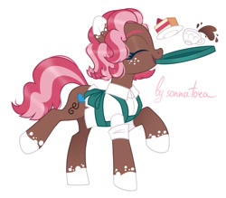 Size: 1239x1085 | Tagged: safe, artist:sonnatora, oc, oc only, oc:ginger bread, species:earth pony, species:pony, g4, solo