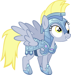 Size: 3000x3158 | Tagged: safe, artist:akili-amethyst, character:derpy hooves, species:pegasus, species:pony, armor, crystal guard armor, female, mare, simple background, transparent background, vector