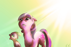 Size: 1061x701 | Tagged: safe, artist:c-puff, character:spike, character:twilight sparkle, duo, sweat