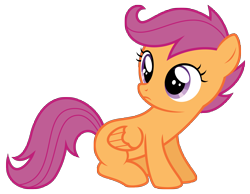 Size: 8192x6344 | Tagged: safe, artist:thatguy1945, character:scootaloo, species:pegasus, species:pony, absurd resolution, simple background, transparent background, vector
