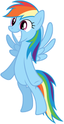 Size: 3500x6720 | Tagged: safe, artist:stabzor, character:rainbow dash, species:pegasus, species:pony, episode:hurricane fluttershy, g4, my little pony: friendship is magic, .psd available, cute, dashabetes, female, flying, happy, simple background, smiling, solo, spread wings, transparent background, vector, wings
