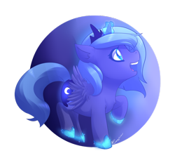 Size: 900x847 | Tagged: safe, artist:mylittlesheepy, character:princess luna, species:alicorn, species:pony, cute, female, filly, hoof shoes, lunabetes, magic, mare, open mouth, simple background, solo, transparent background, woona, younger