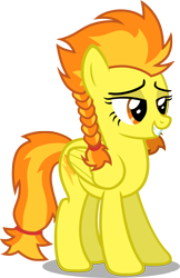 Size: 3246x5015 | Tagged: safe, artist:austiniousi, character:spitfire, alternate hairstyle, simple background, transparent background, vector