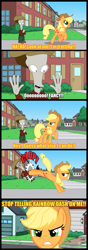 Size: 576x1630 | Tagged: safe, artist:irie-mangastudios, character:applejack, american dad, crossover, roger the alien