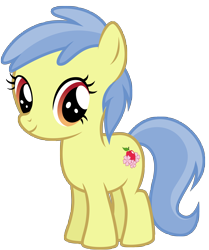 Size: 6856x8192 | Tagged: safe, artist:thatguy1945, character:apple flora, episode:apple family reunion, g4, my little pony: friendship is magic, absurd resolution, apple family member, filly, simple background, smiling, transparent background, vector