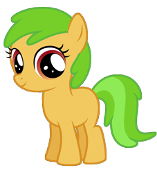 Size: 7445x8192 | Tagged: safe, artist:thatguy1945, character:apple squash, episode:apple family reunion, g4, my little pony: friendship is magic, absurd resolution, apple family member, filly, simple background, smiling, transparent background, vector