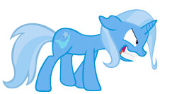 Size: 3000x1600 | Tagged: safe, artist:sofunnyguy, character:trixie, insanity, simple background, transparent background, vector