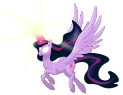 Size: 7500x5801 | Tagged: safe, artist:stabzor, character:twilight sparkle, character:twilight sparkle (alicorn), species:alicorn, species:pony, absurd resolution, female, fluffy, glowing eyes, mare, simple background, transparent background, vector