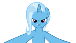 Size: 3963x2236 | Tagged: safe, artist:sofunnyguy, character:trixie, bedroom eyes, lip bite, looking at you, simple background, transparent background, vector