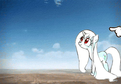 Size: 500x347 | Tagged: safe, artist:celerypony, artist:clarissinclair, edit, oc, oc only, oc:celery, species:pony, species:unicorn, animated, boom, boop, cute, explosion, female, frown, hand, literal pushover, looking up, mare, mushroom cloud, nuclear, on back, pony tipping, rolling, smiling, underhoof