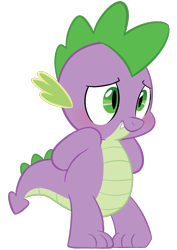 Size: 853x1207 | Tagged: safe, artist:acstlu, character:spike, species:dragon, baby, baby dragon, blushing, cute, embarrassed, fangs, green eyes, male, scales, simple background, solo, spikabetes, transparent background, vector