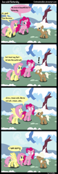 Size: 515x1536 | Tagged: safe, artist:coltsteelstallion, character:fluttershy, character:lickety split, character:lickety split (g4), character:pinkie pie, species:earth pony, species:pegasus, species:pony, g4, colt, comic, crying, exclamation point, female, flutterbitch, male, mare, pun, snow, trio