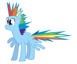 Size: 1300x1080 | Tagged: safe, artist:stabzor, character:rainbow dash, simple background, transparent background, vector