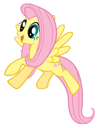 Size: 3000x3835 | Tagged: safe, artist:stabzor, character:fluttershy, high res, simple background, transparent background, vector