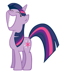 Size: 3000x3544 | Tagged: safe, artist:stabzor, character:twilight sparkle, character:twilight sparkle (unicorn), species:pony, species:unicorn, big smile, eyes closed, female, high res, mare, simple background, smiling, solo, transparent background, vector