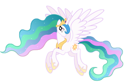Size: 6000x3968 | Tagged: safe, artist:stabzor, character:princess celestia, species:pony, female, mare, simple background, solo, transparent background, vector