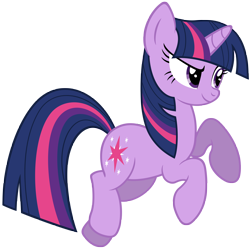 Size: 5000x4977 | Tagged: safe, artist:stabzor, character:twilight sparkle, character:twilight sparkle (unicorn), species:pony, species:unicorn, absurd resolution, female, grin, mare, simple background, smiling, solo, transparent background, vector
